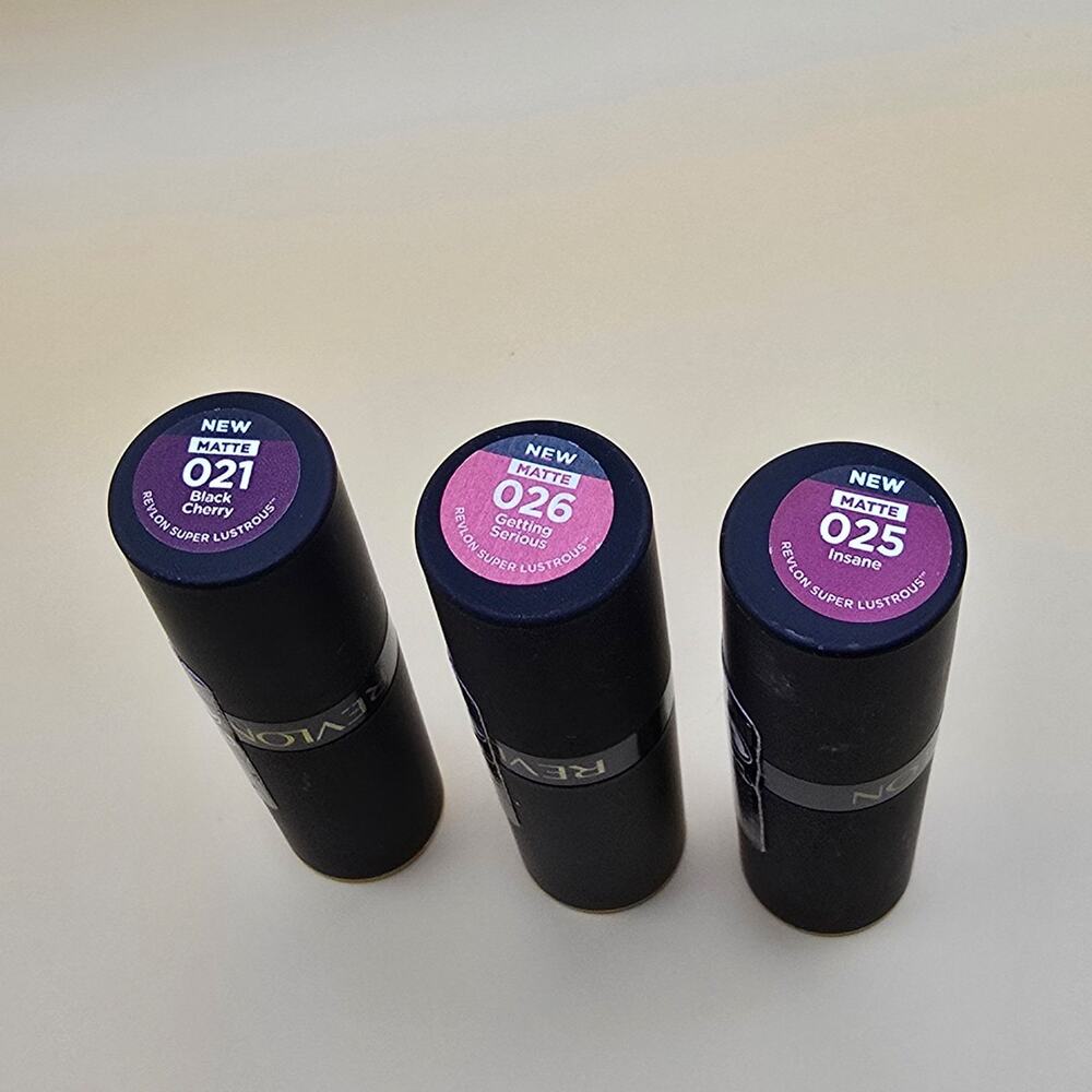 Revlon Super Lustrous The Luscious Mattes Lipsticks lot of 3